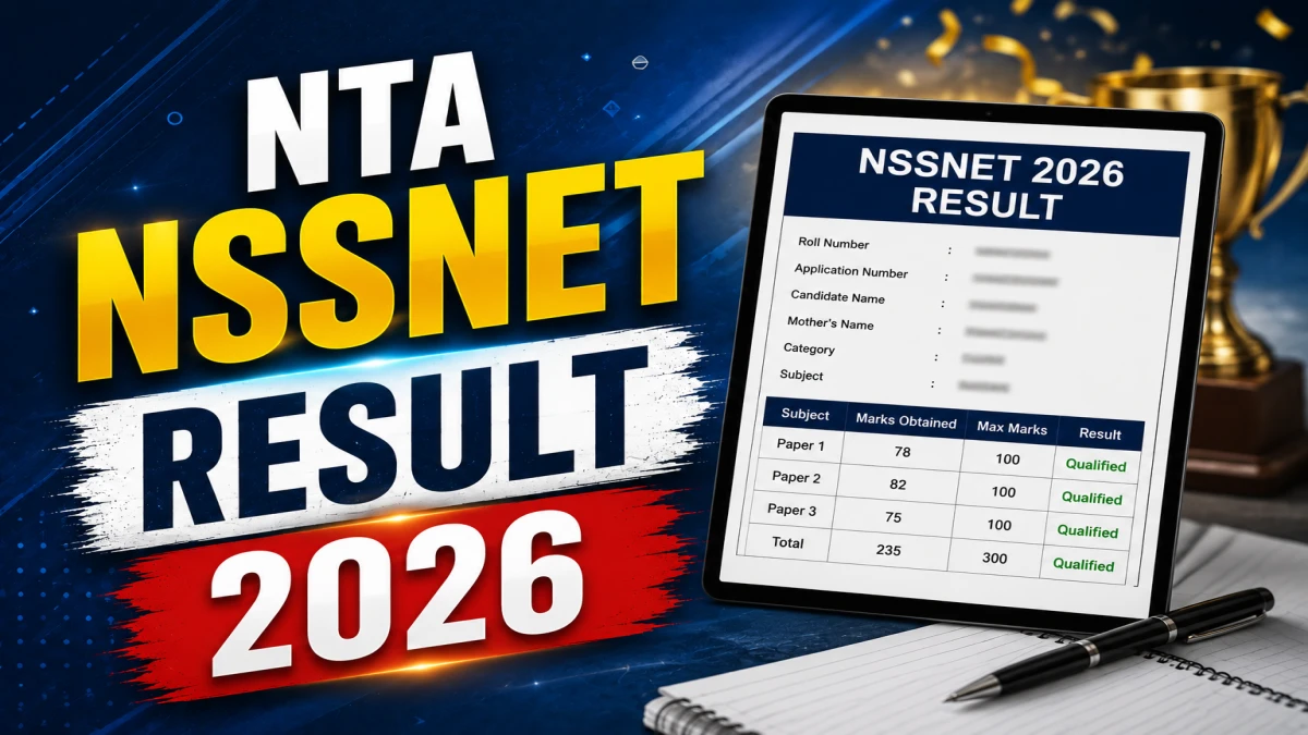 NTA NSSNET Result 2026 Out