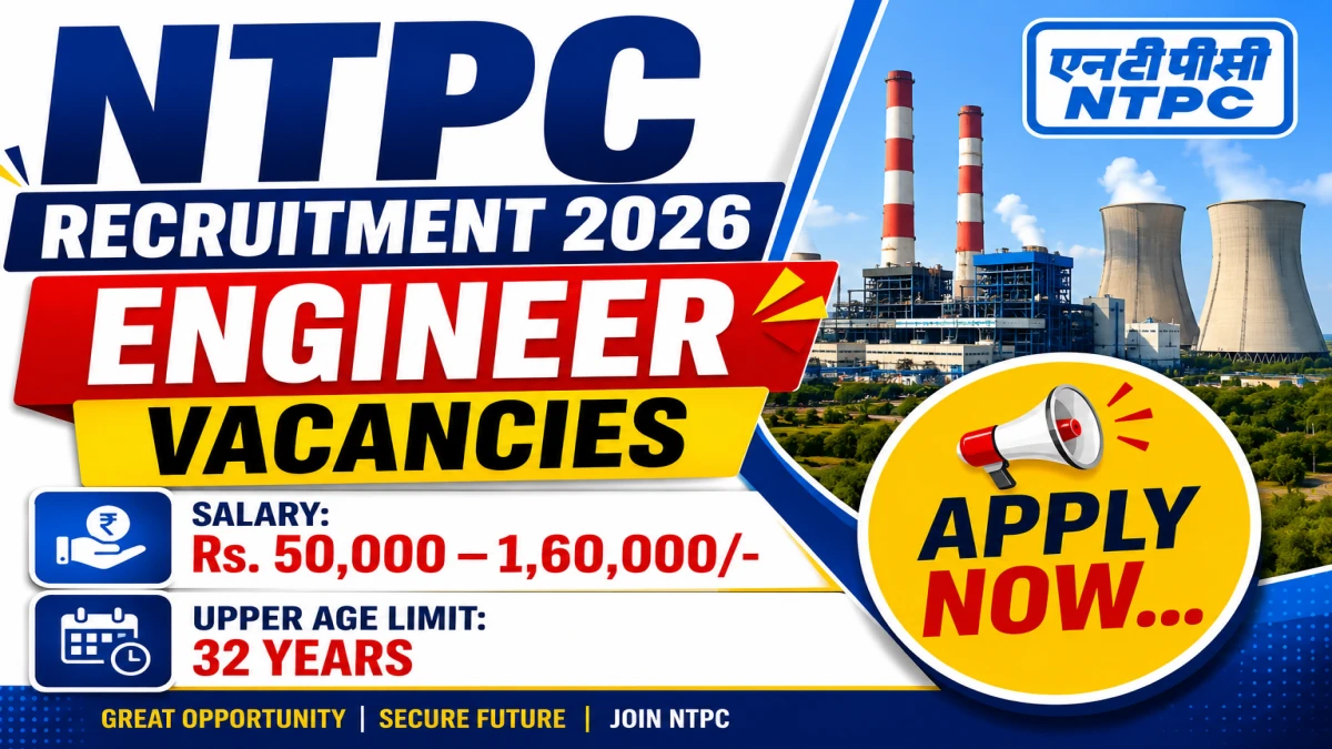 NTPC Engineer Recruitment 2026 Notification Out