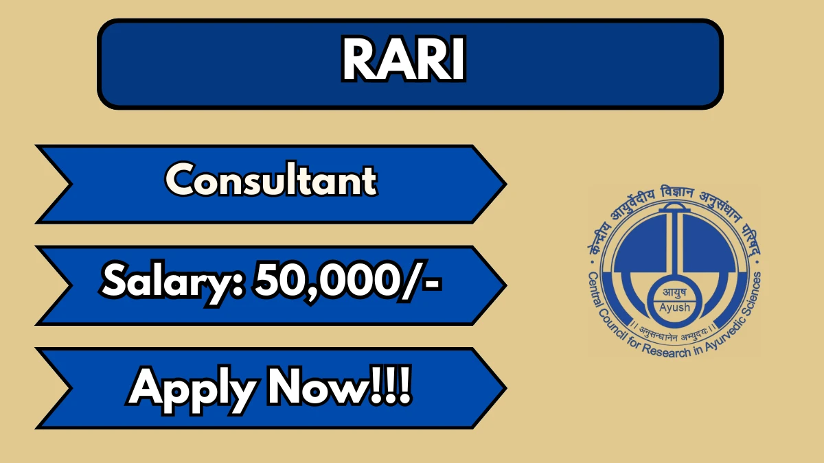 RARI Ranikhet Consultant Recruitment 2026
