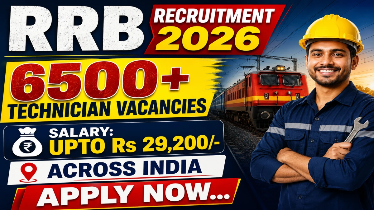 RRB Technician Recruitment 2026 (Short Notice)