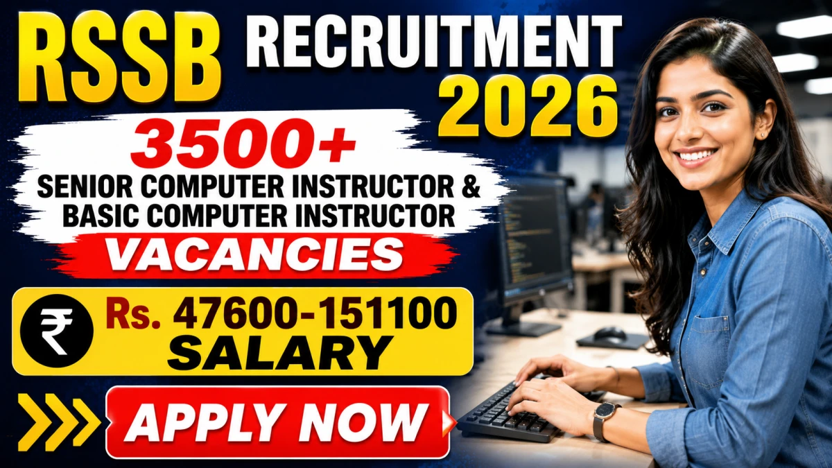 RSSB Senior & Basic Computer Instructor Recruitment 2026 – 3951 Posts