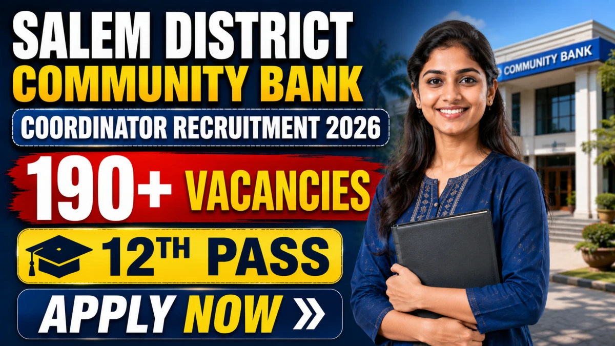Salem District Community Bank Coordinator Recruitment 2026