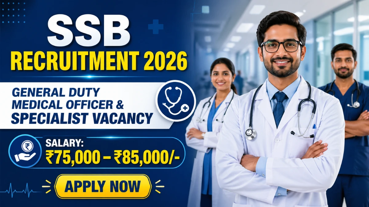 SSB Recruitment 2026 – Walkin for 35 GDMOs & Specialist Doctors Posts