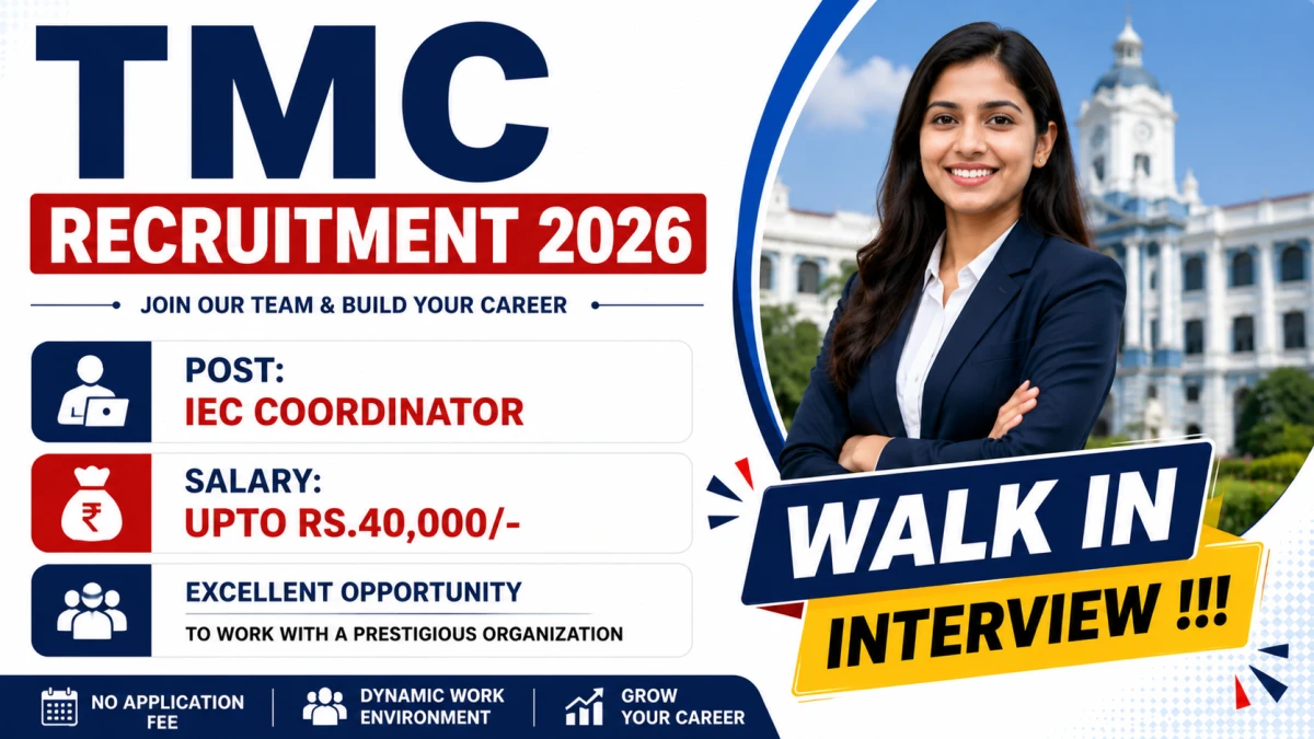 TMC IEC Coordinator Recruitment 2026
